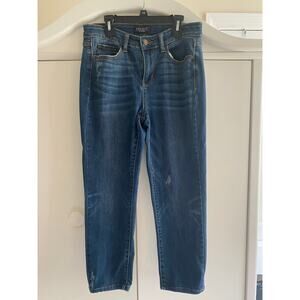 Judy Blue Jeans Size 7/28 Indigo blue relaxed fit mild distressing